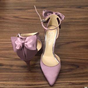 Jessica Simpson polla pumps, mauve color